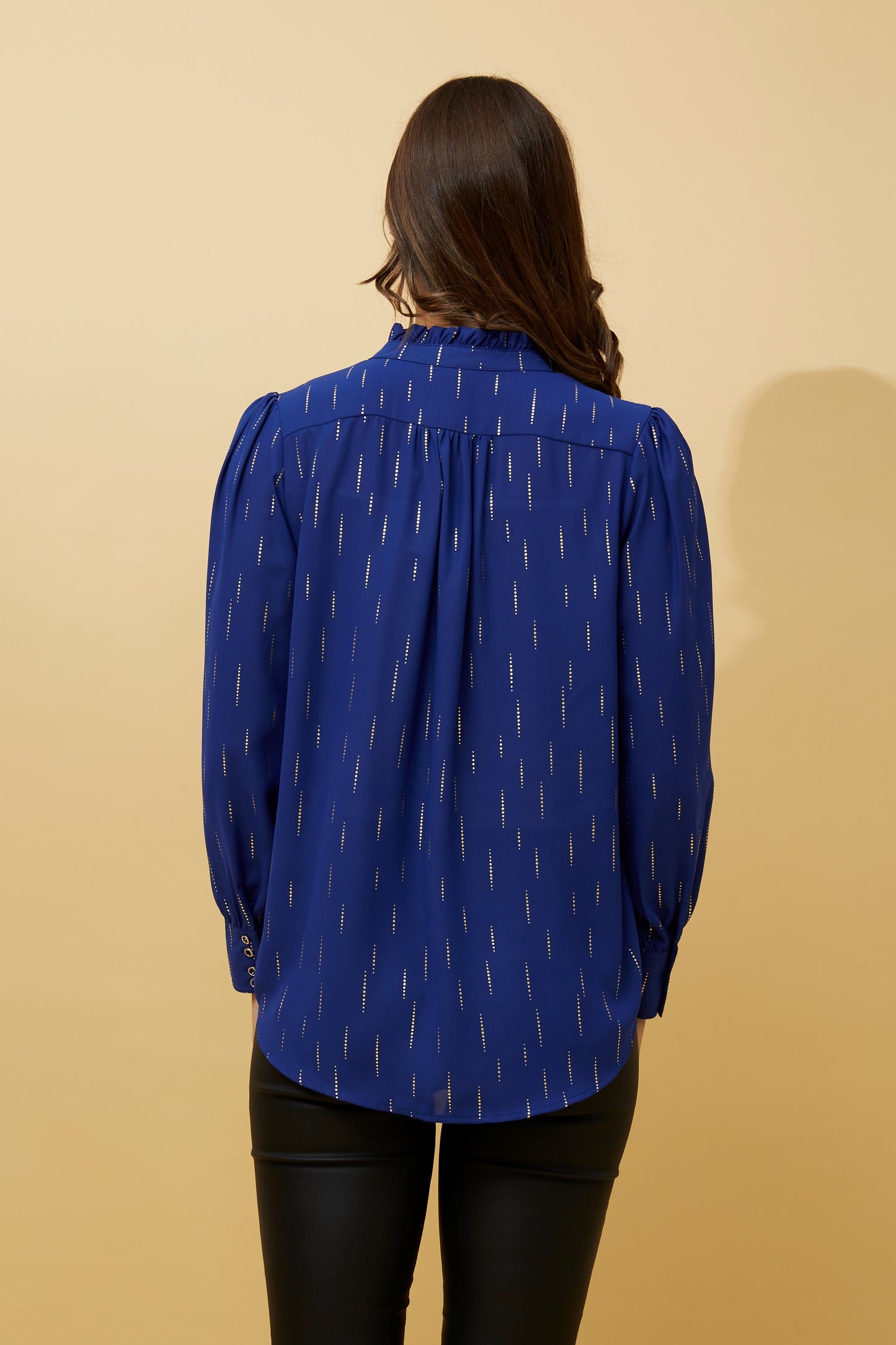 Lila Foil Printed Top T515657 Blue