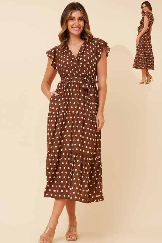 Anvi Polka Dot Dress D736589