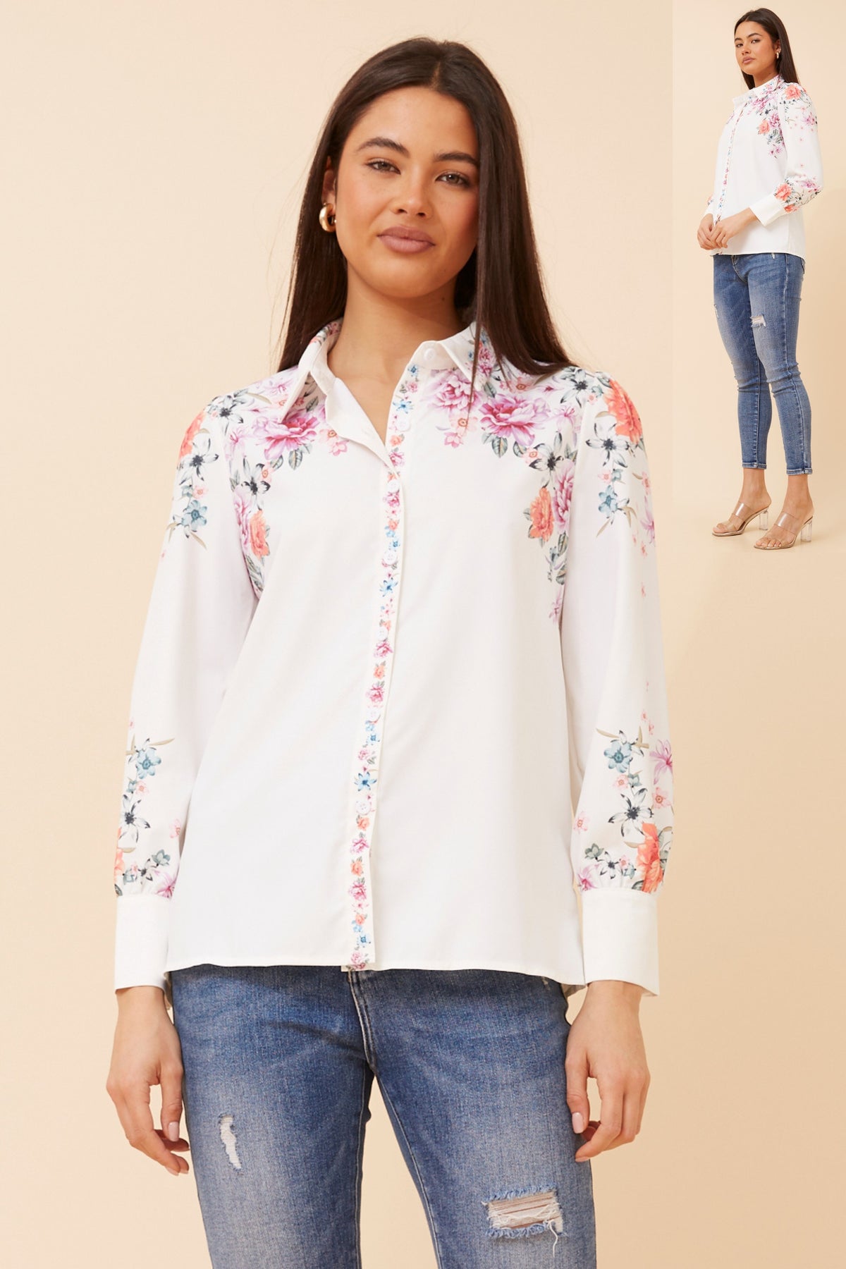 Avena Floral Party Blouse T734279