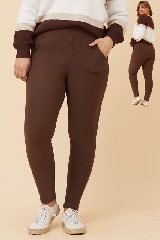 Fleece Leggings Chocolate LG515679