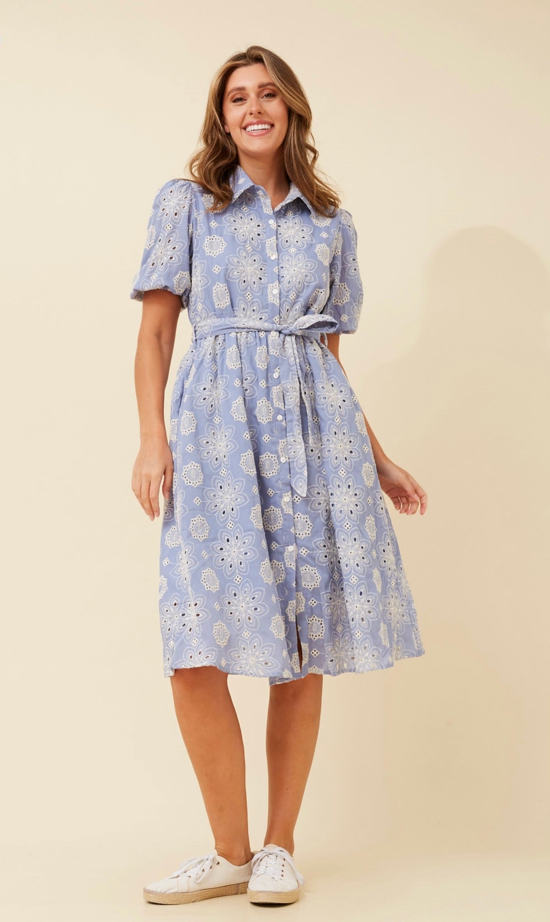 Millie Broderie Shirt Dress D733935