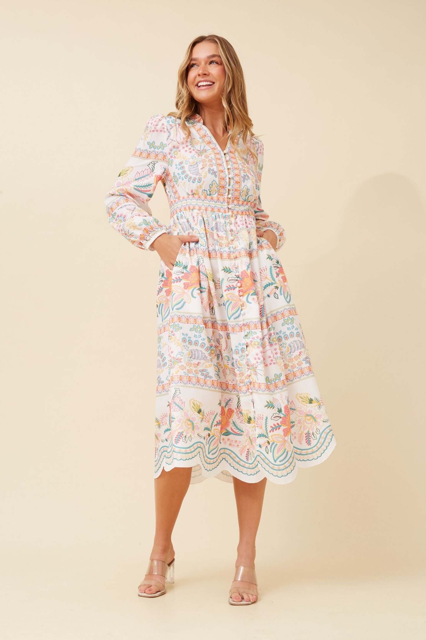 Layla Floral Printed Dress D734060