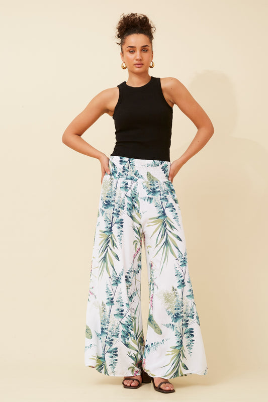 Iona Italian Wide Leg Pants P521636 White