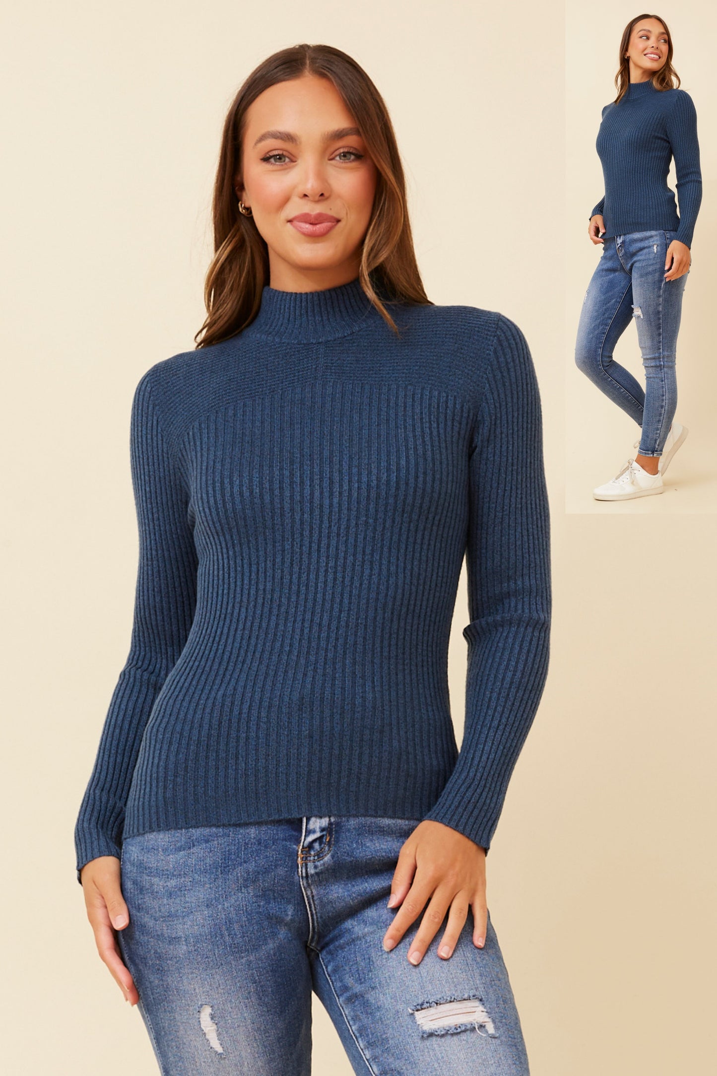 Alba Knit Jumper - Poseidon Blue KP508787