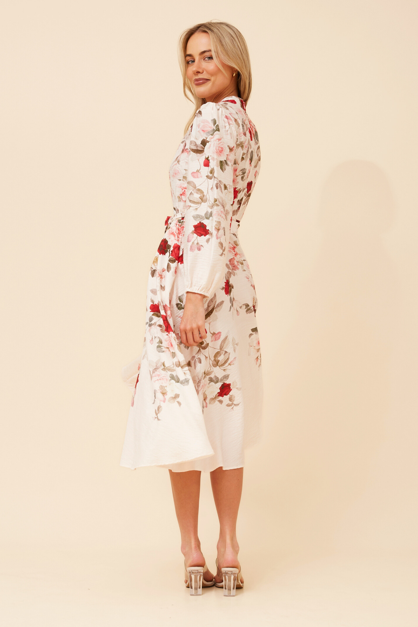 Estelle Floral Party Dress D735808 White