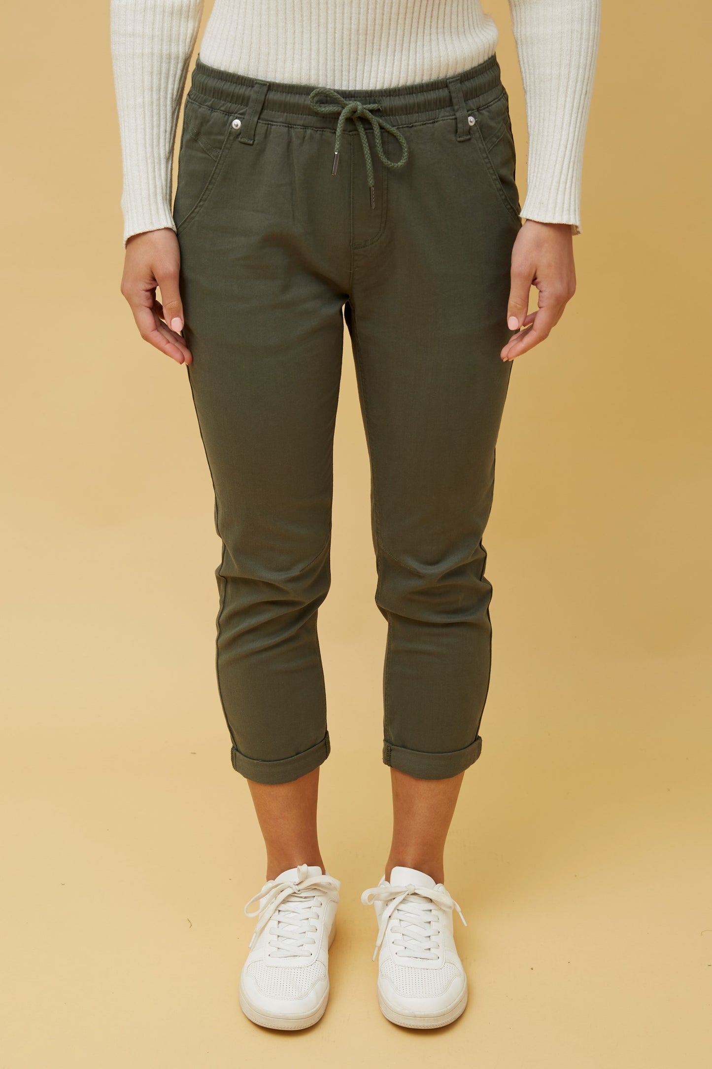 Solid Joggers Pant - Khaki P510293