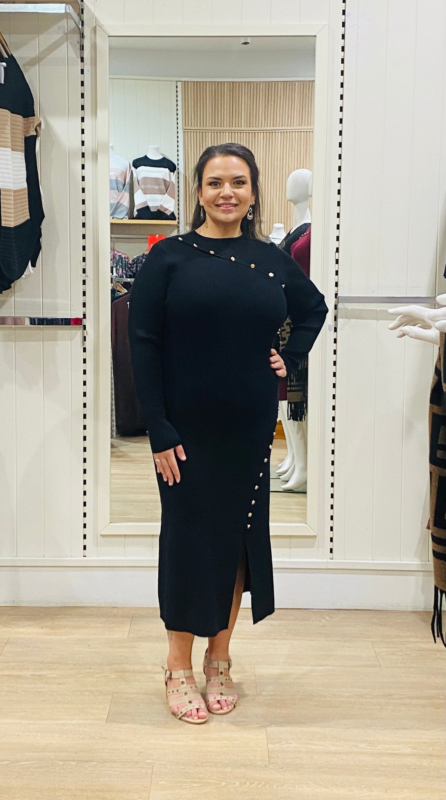 Miranda Knit Midi Dress KNT332