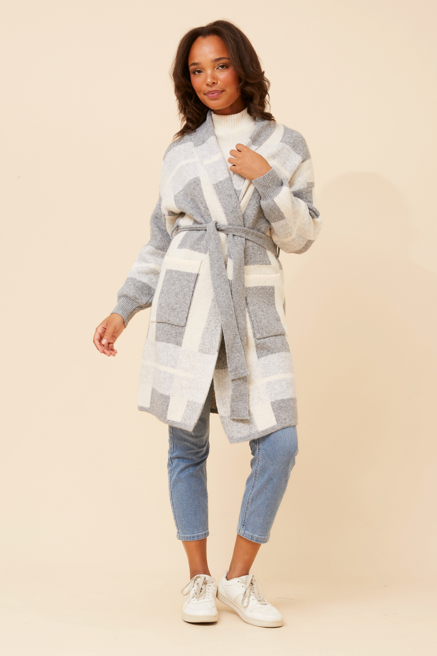 Rosette Knitted Cardigan KC175533
