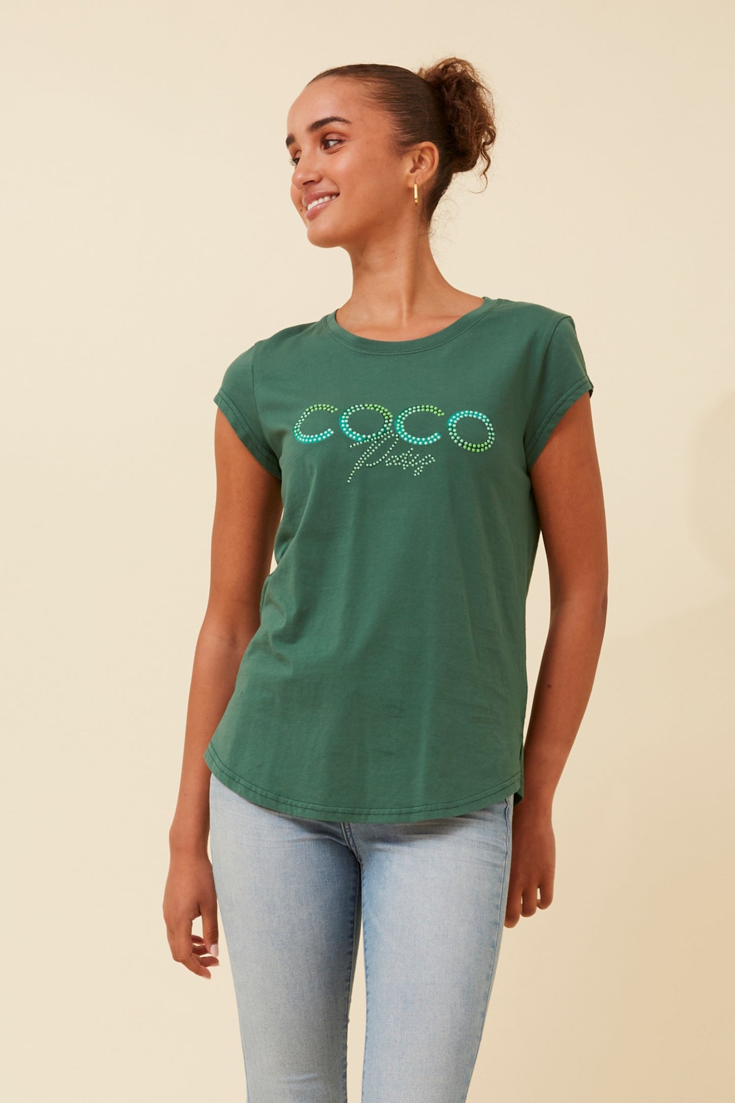 Coco Graphic T-Shirt - Emerald T518972