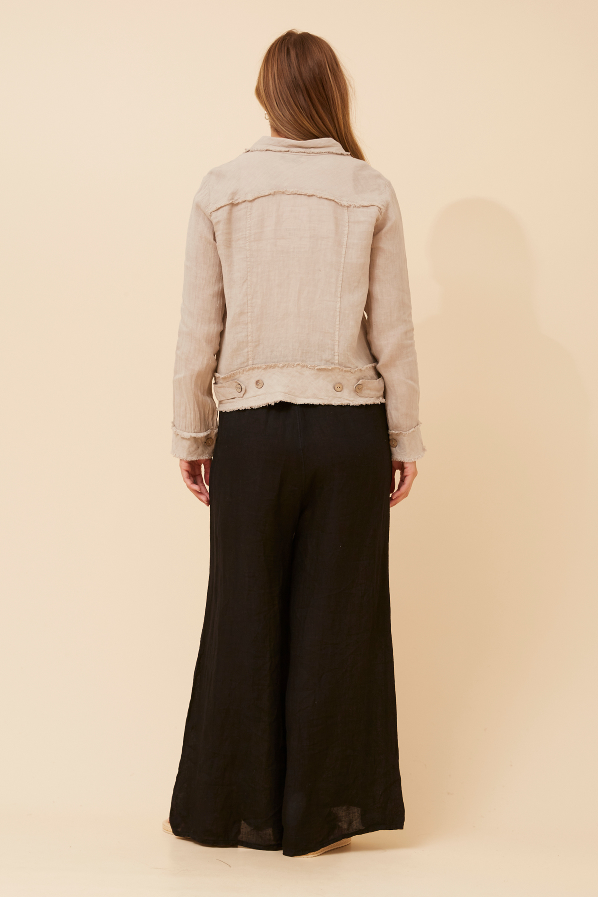 Sara Italian Linen Jacket J526747