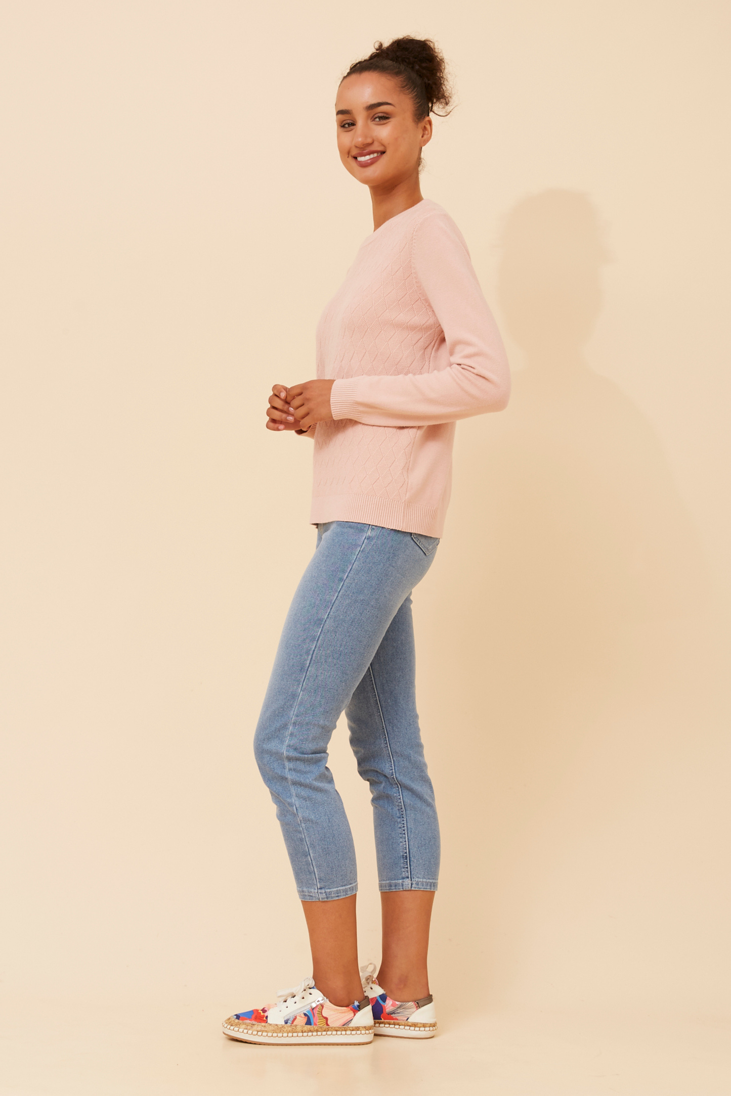 Mason Mini Diamond Pattern Knit Blush KP522514