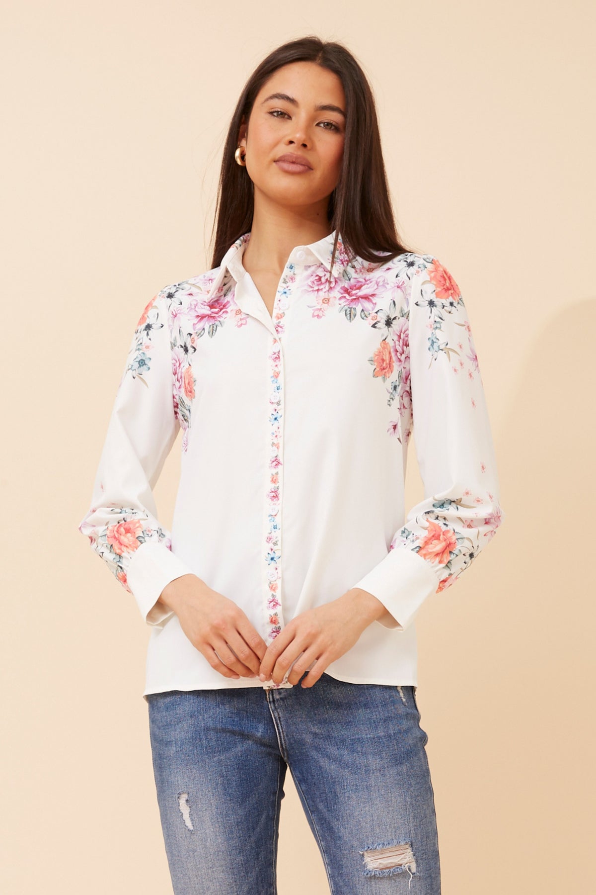 Avena Floral Party Blouse T734279