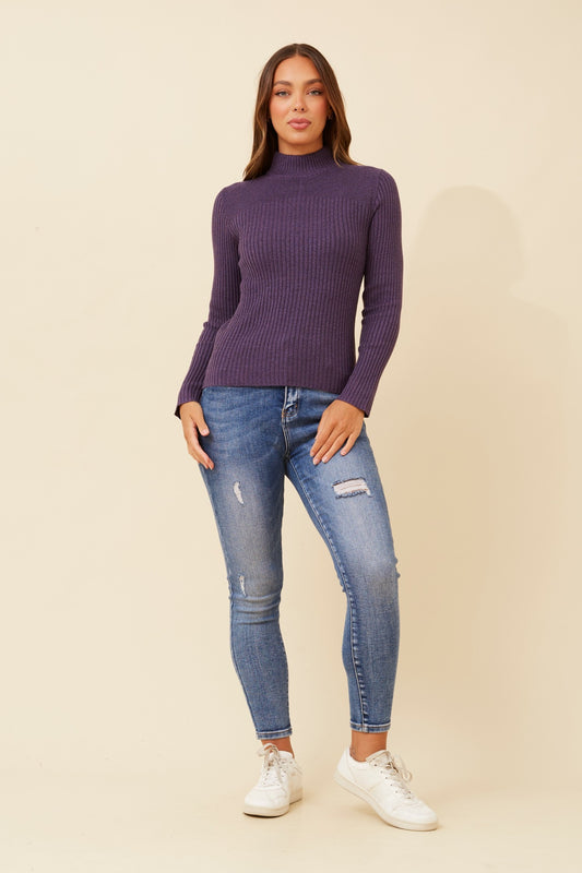 Alba Knit Jumper GrapeSeed KP508787