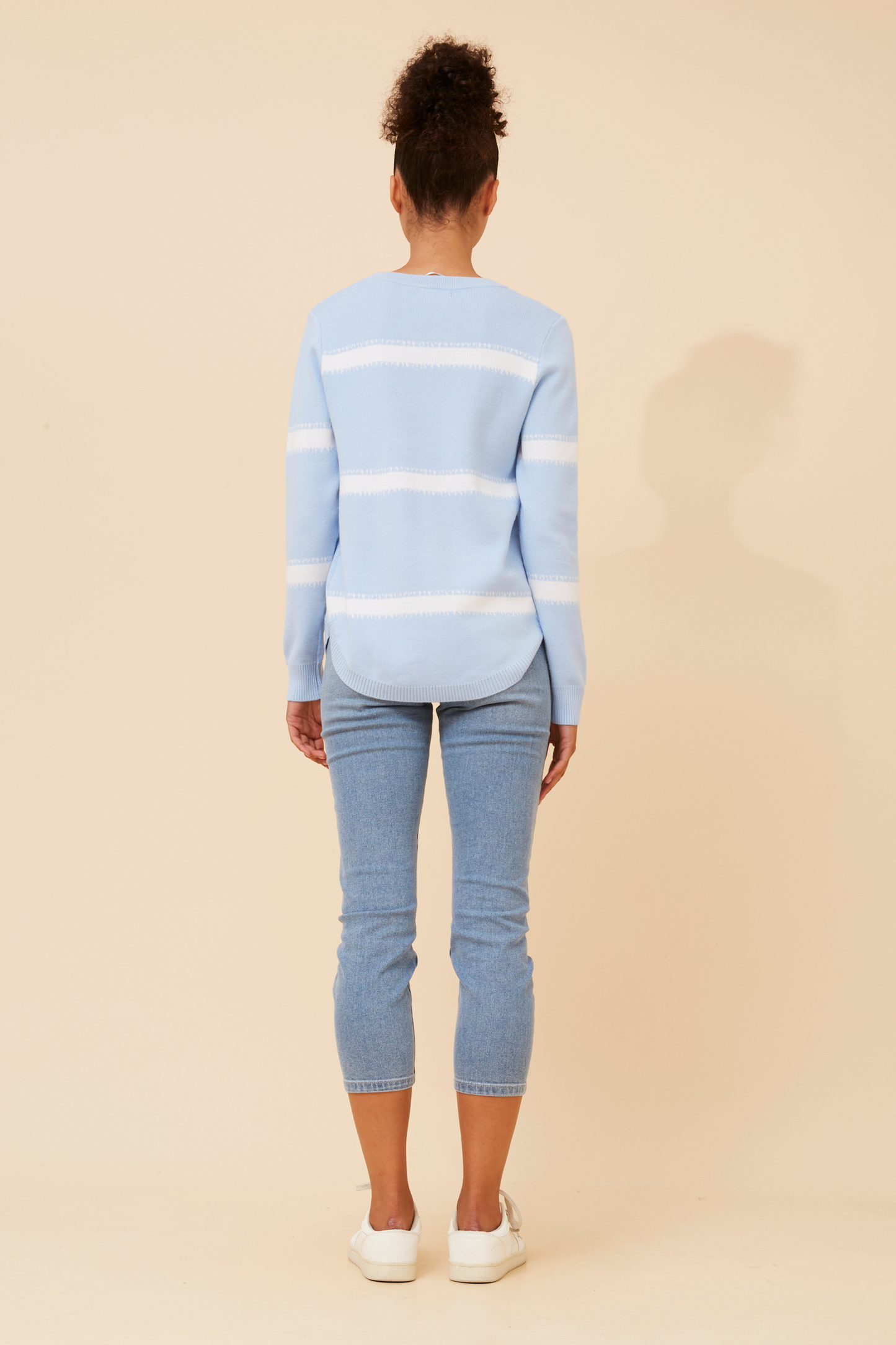 Olivia Stripe Pullover with Diamante Details KP522531
