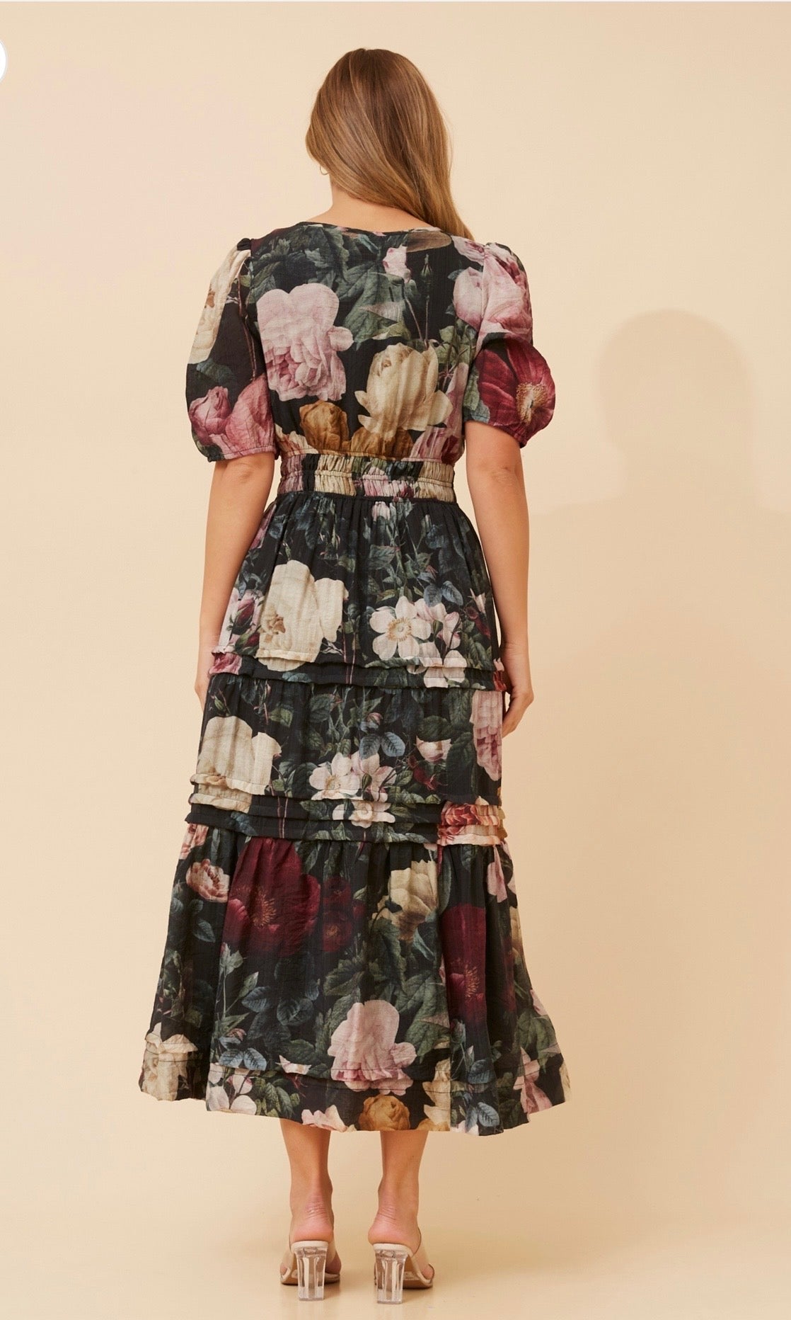 Emberly Floral Dress D524864 Multi Black