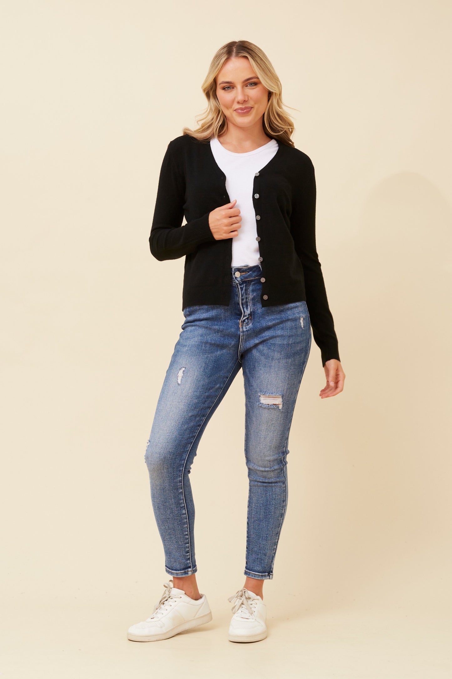 Vance Knit Cardigan KC522511 Black