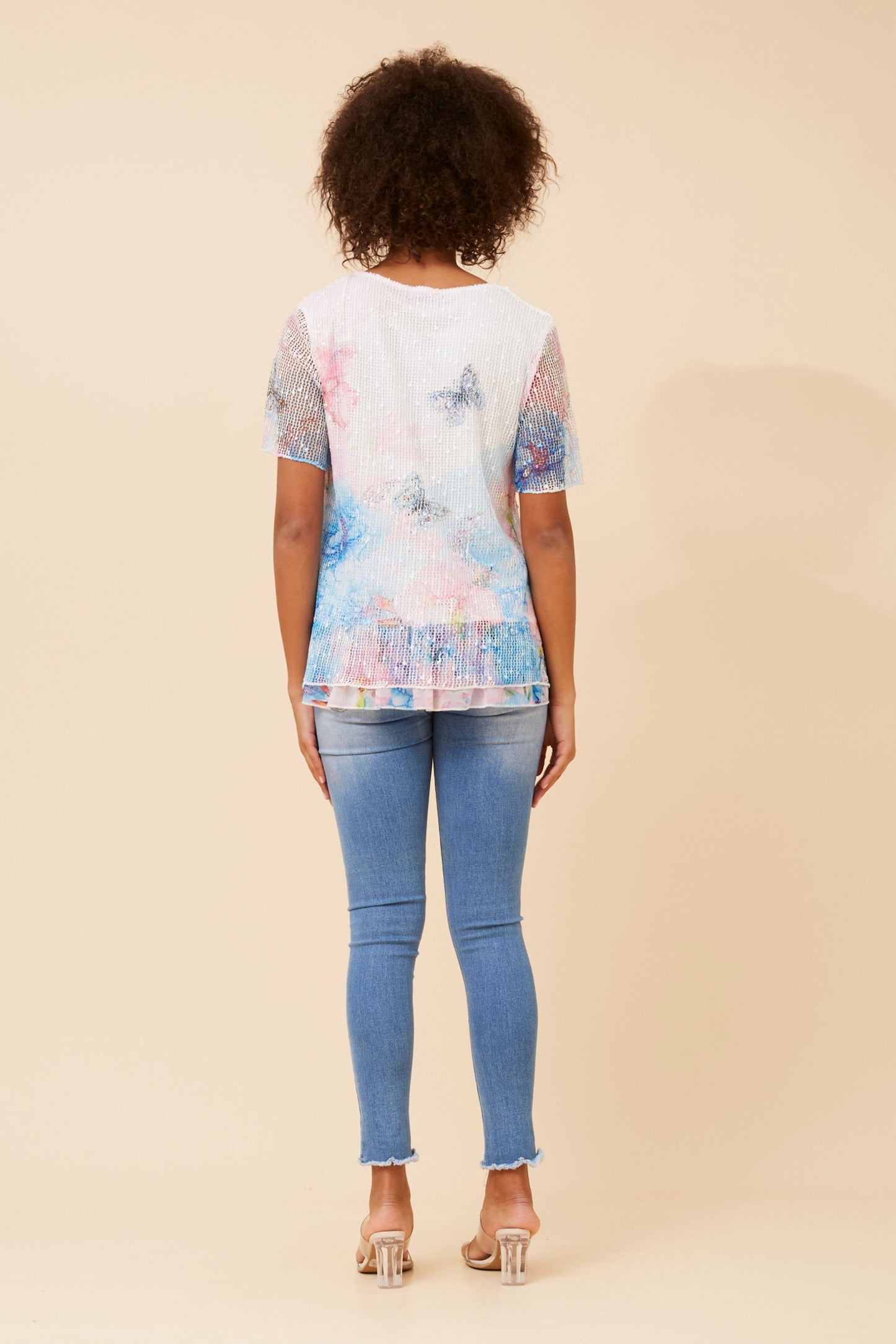Niki Butterfly Printed Top - T734602