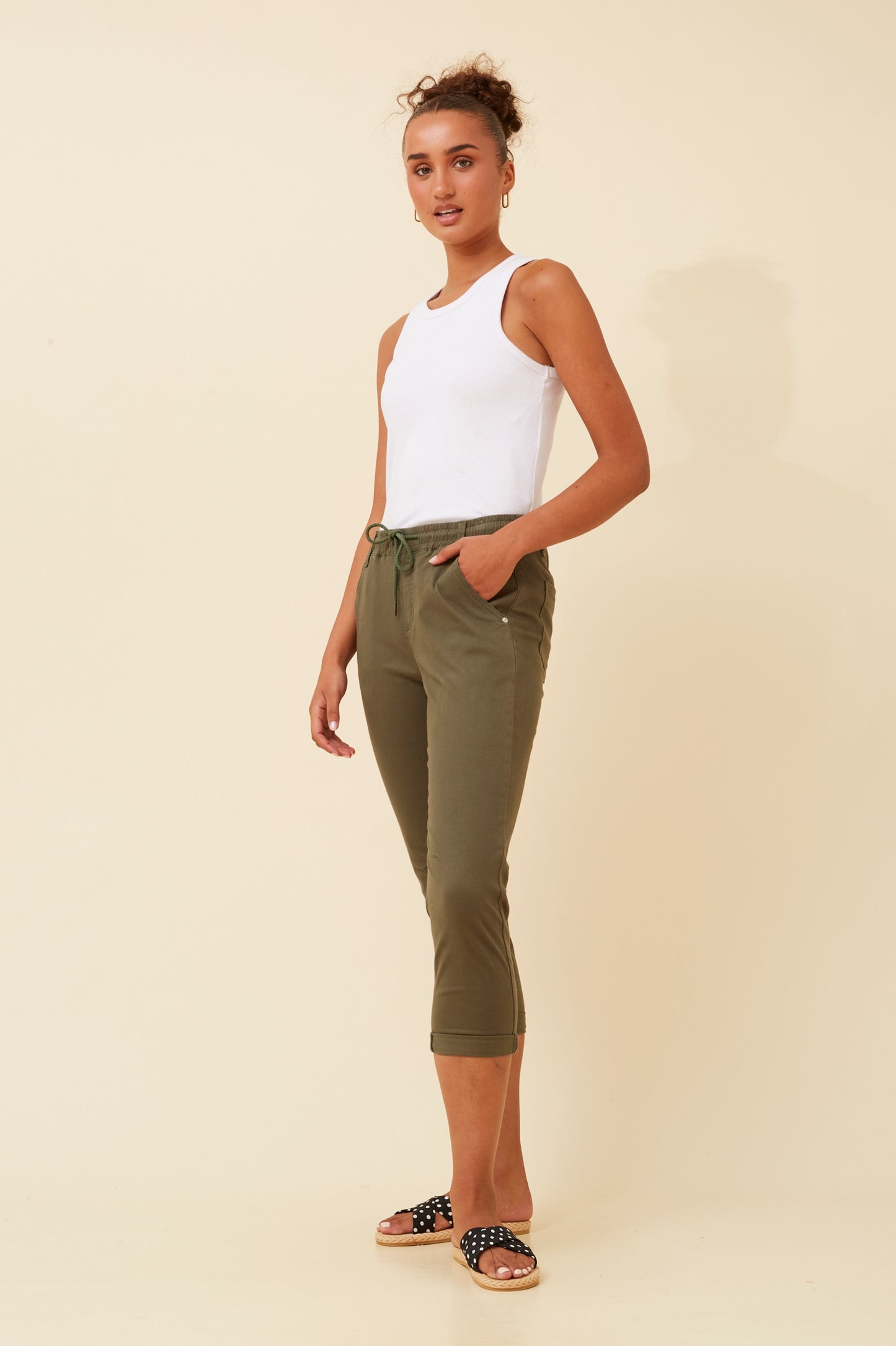 Solid Joggers Pant - Khaki P510293