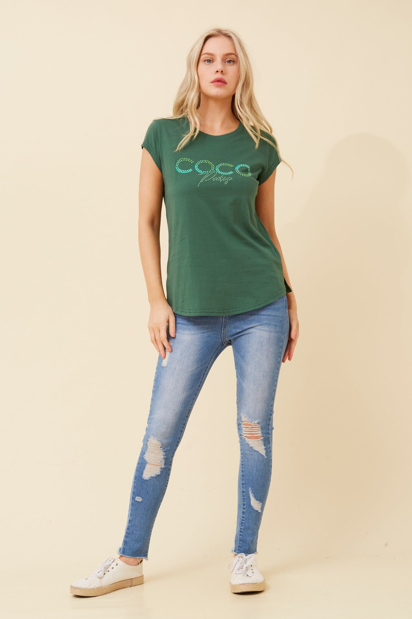 Coco Graphic T-Shirt - Emerald T518972