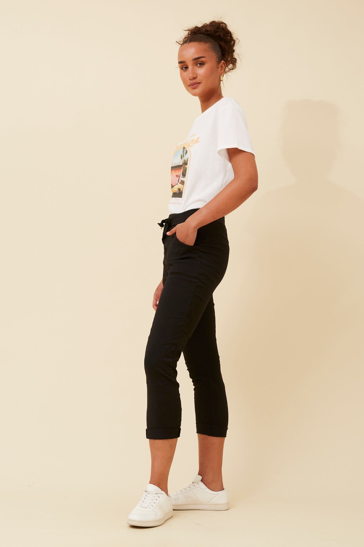 Italian Jogger Pant P515013 Black