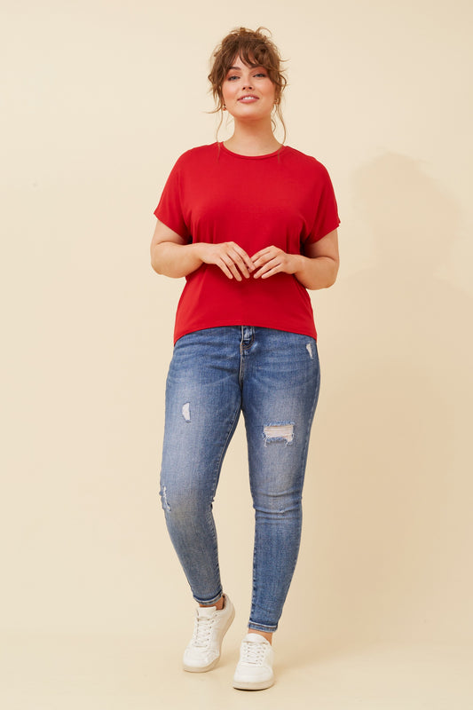 Zara Tee T732200 Rich Red