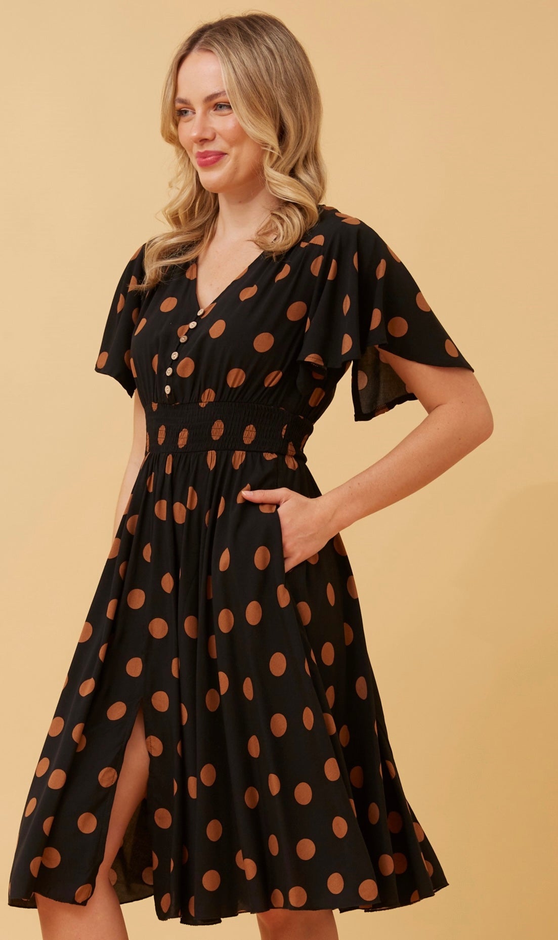 Sana Polka Dot Dress D517617