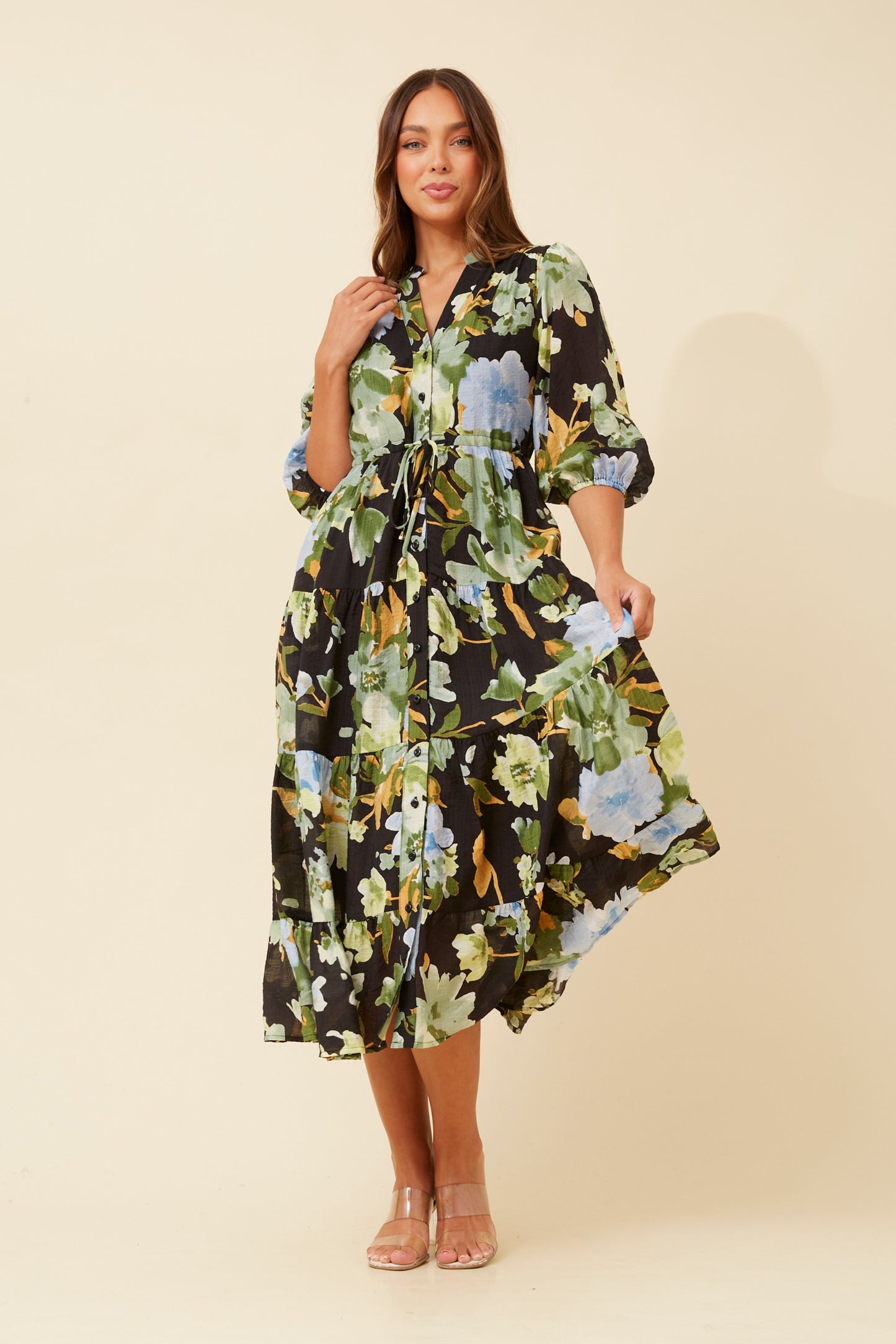 Greta Floral Maxi Dress D522164