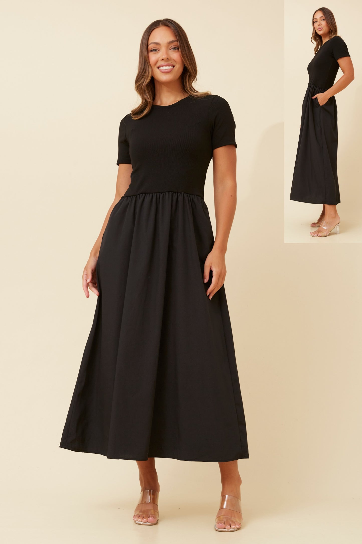 Becca Midi Dress D522687 Black