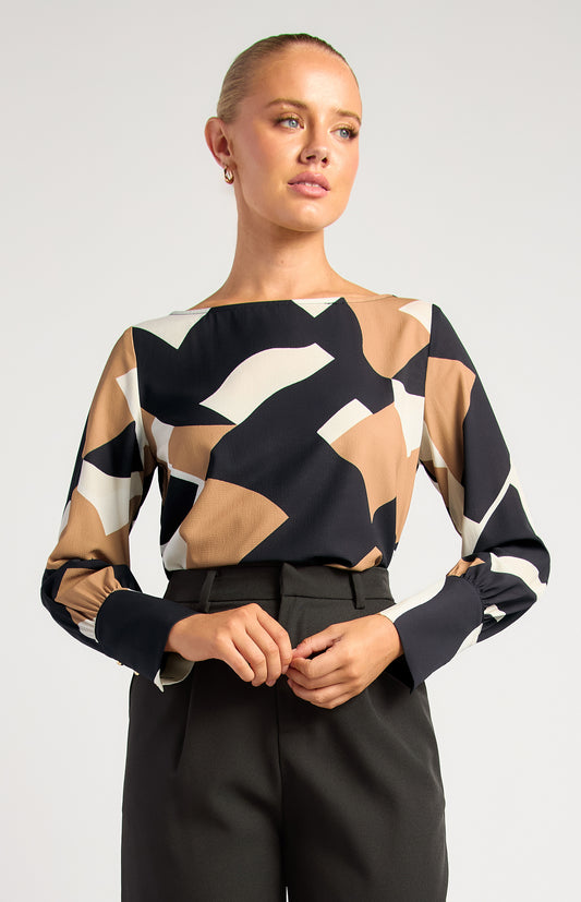 Elsi Abstract Blouse WT0820B