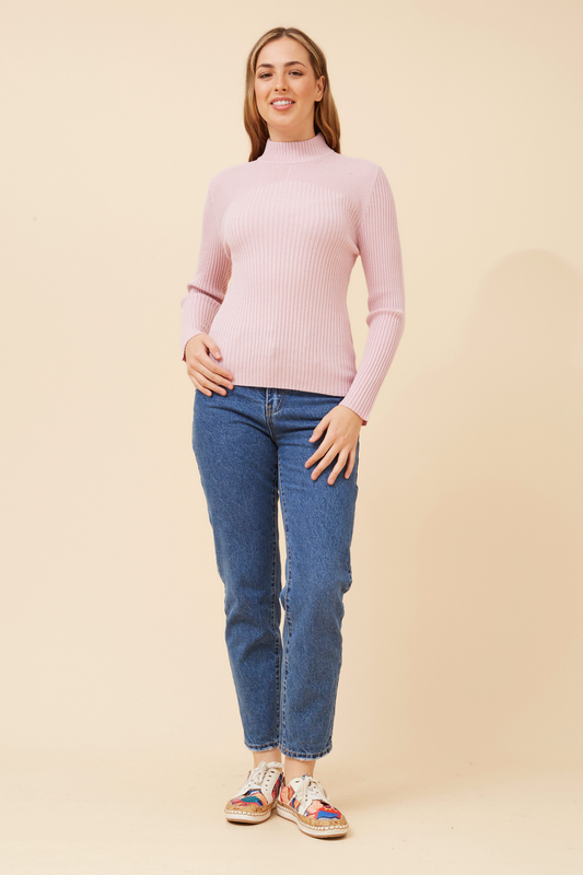 Alba Knit Jumper KP508787 Petal Pink