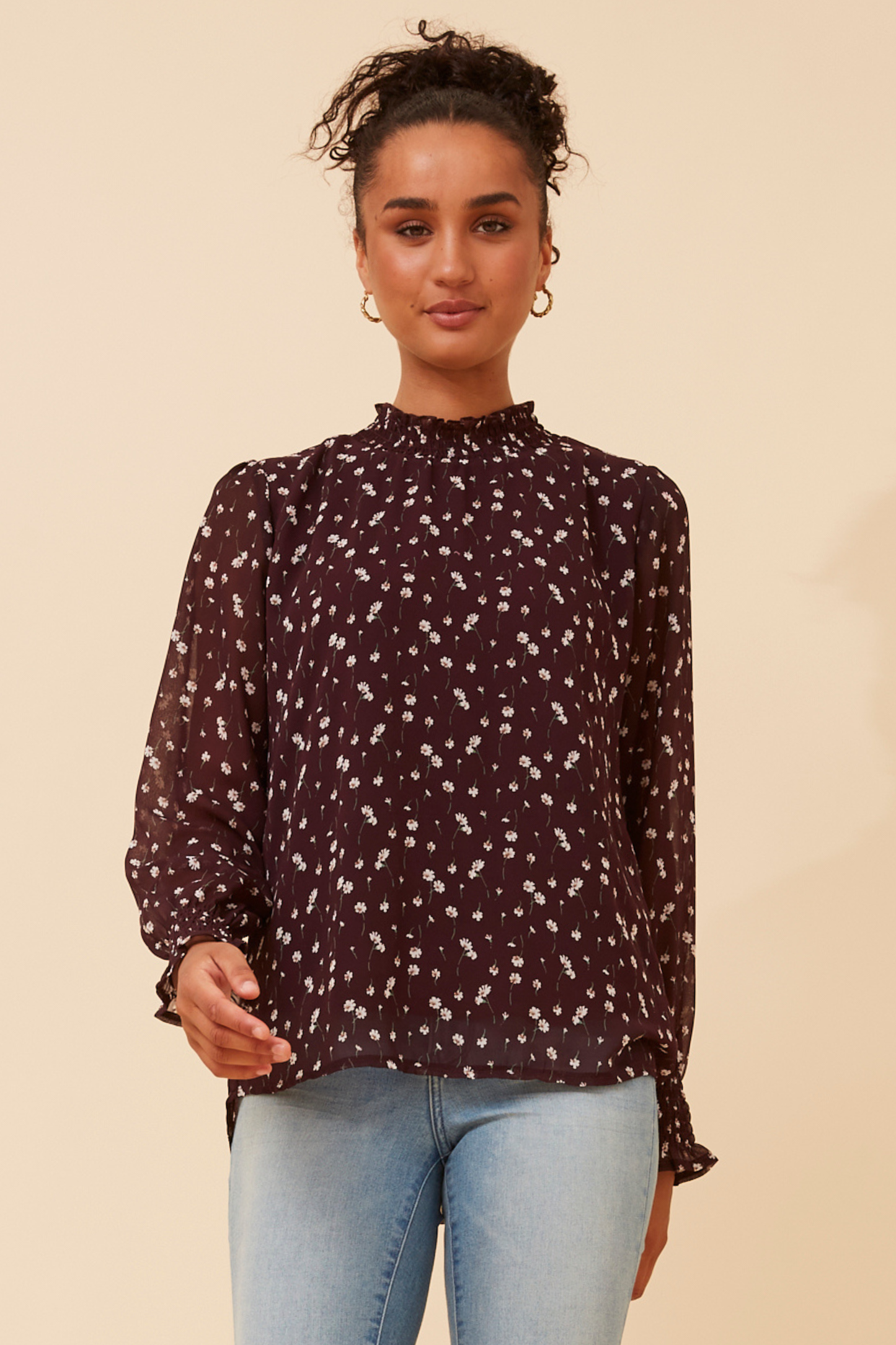 Moonlight Blouse T735350 Burgundy