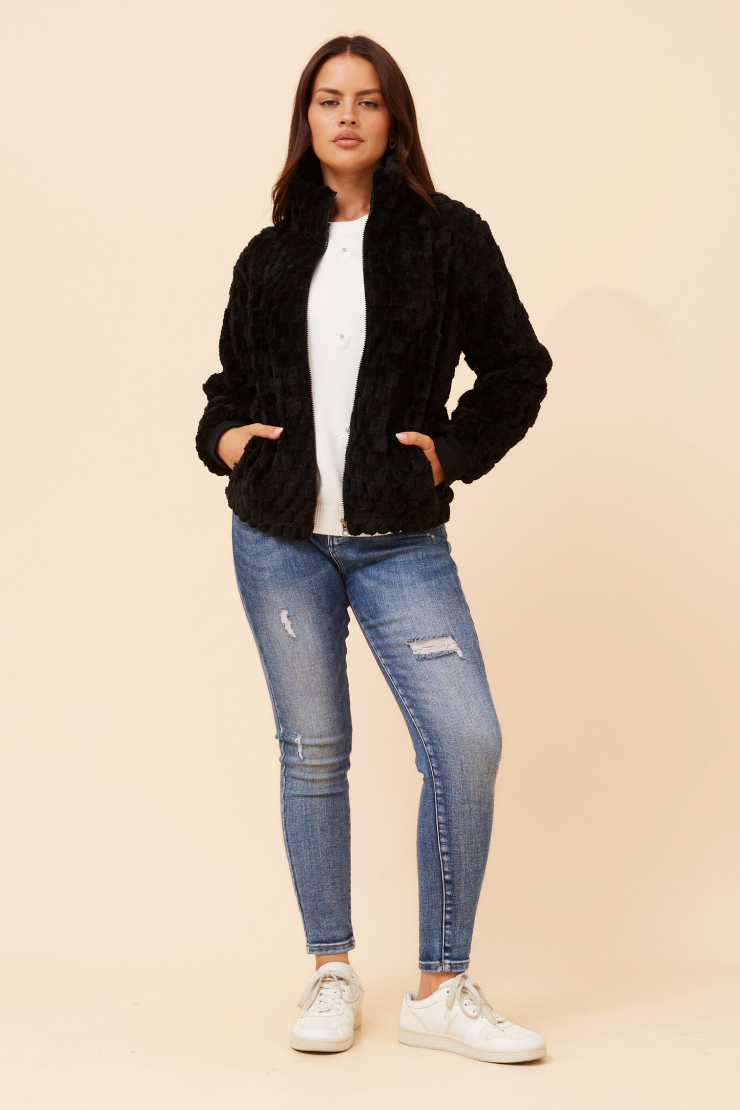 Sorva Faux Jacket J525234 Black