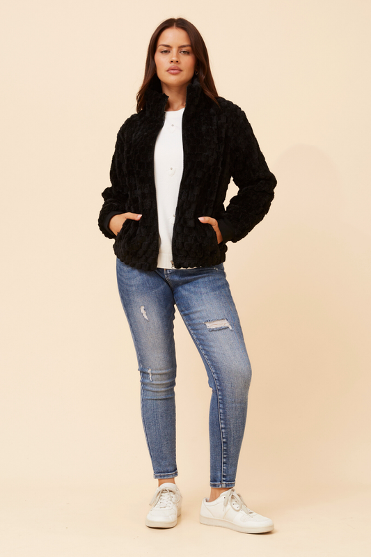 Sorva Faux Jacket J525234 Black