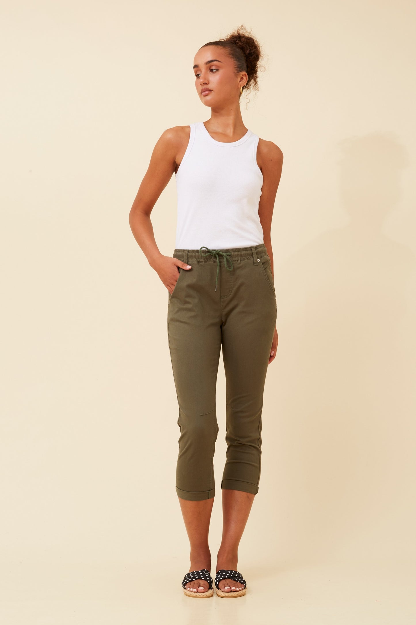 Solid Joggers Pant - Khaki P510293