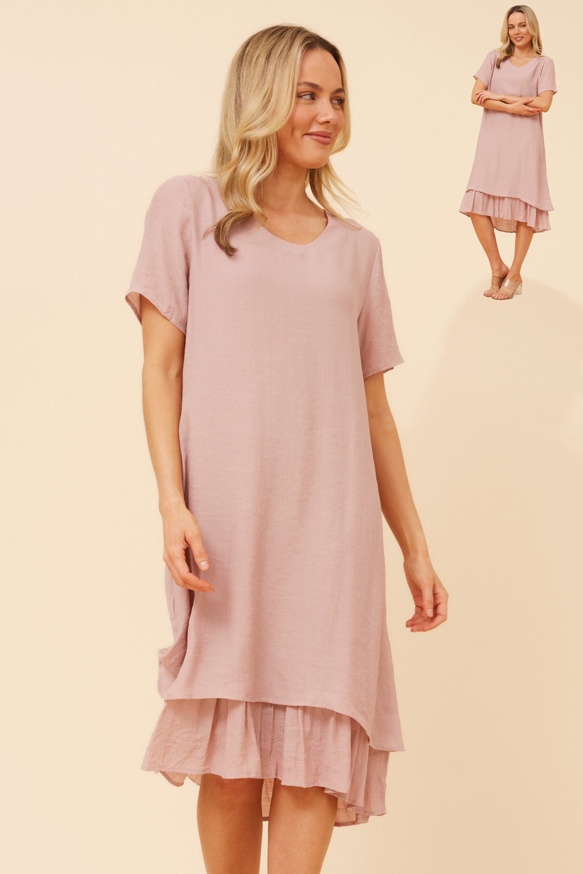 Anya Tunic Dress - D526557 Pink