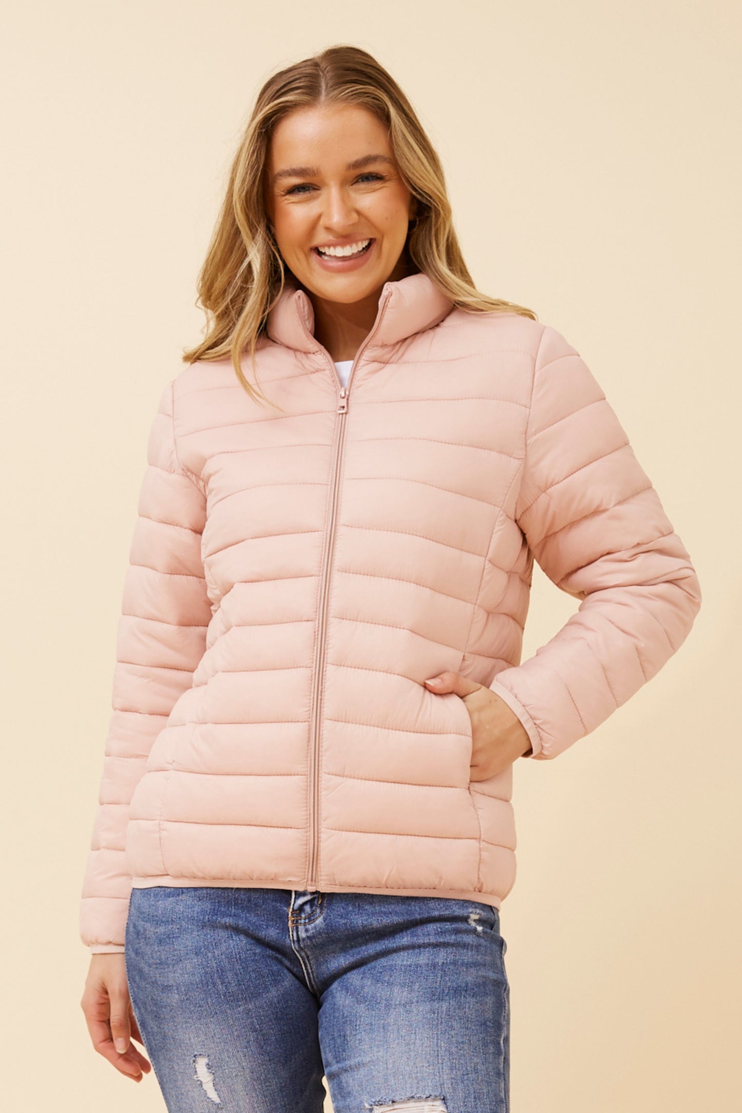 Coco Puffer Jacekt J734294 Pink