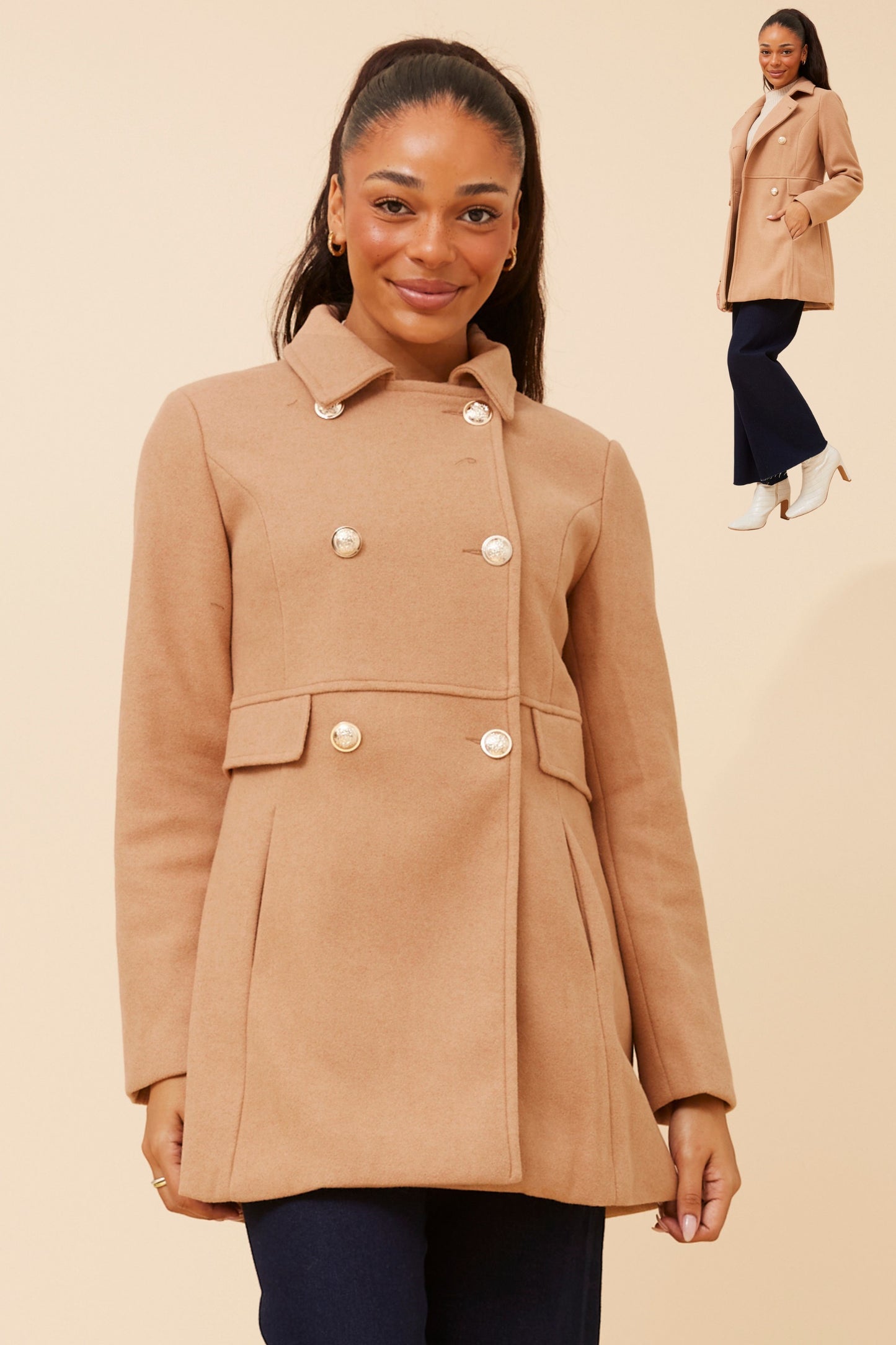 Aylin Coat CO517809 Camel
