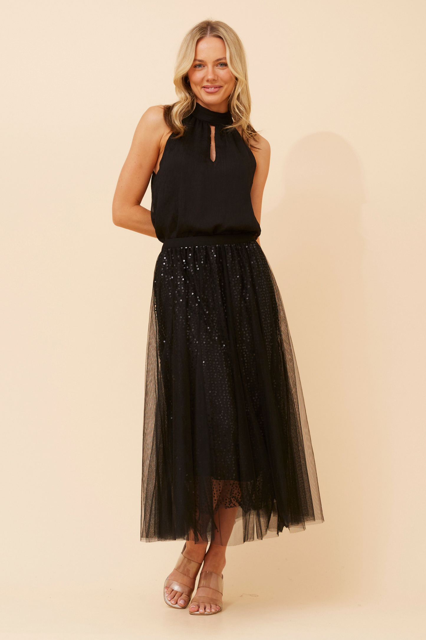 Caroline Mesh Sequin Skirt S175207