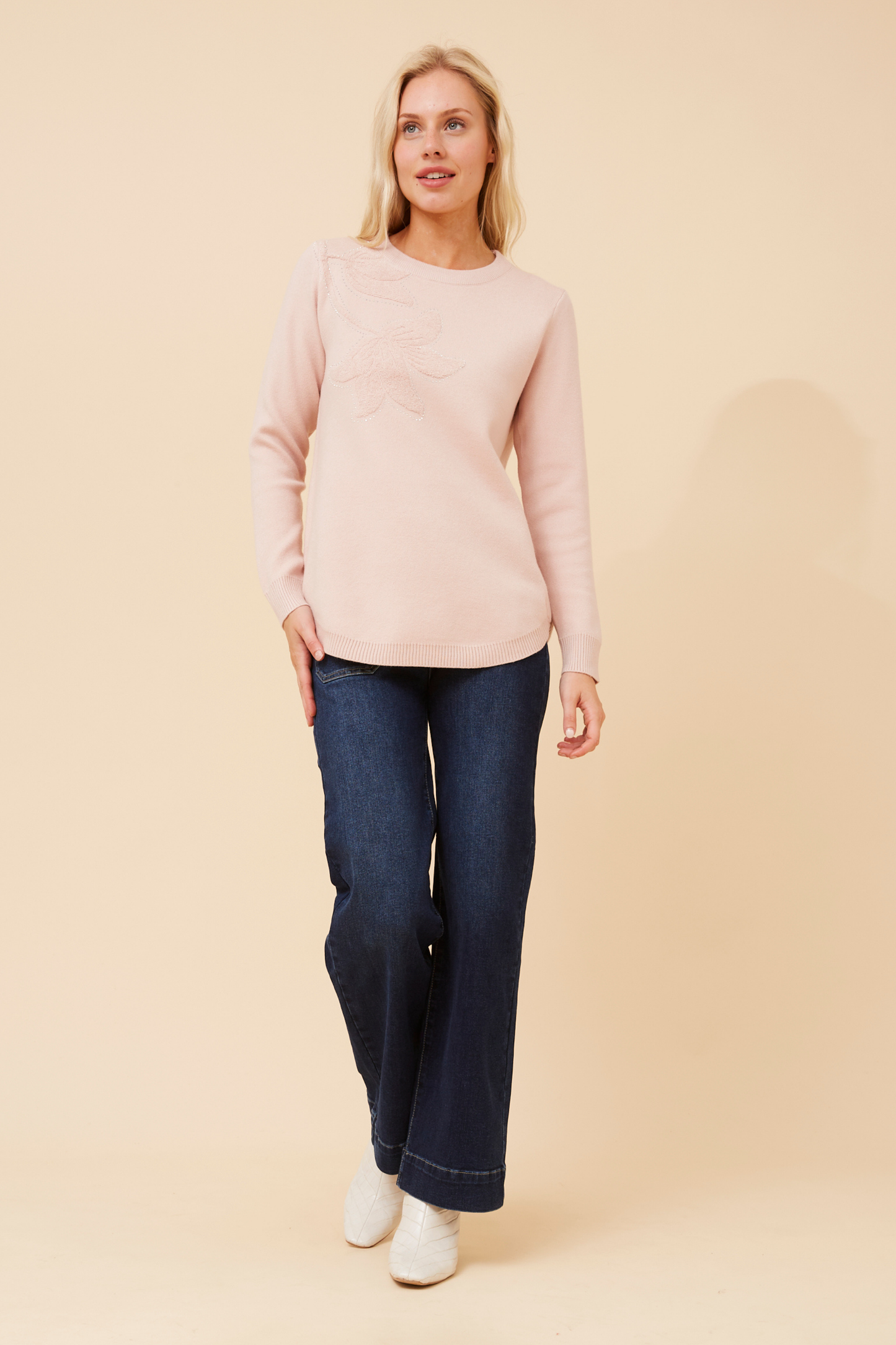 Tulli Floral Knit KP178179 Pink