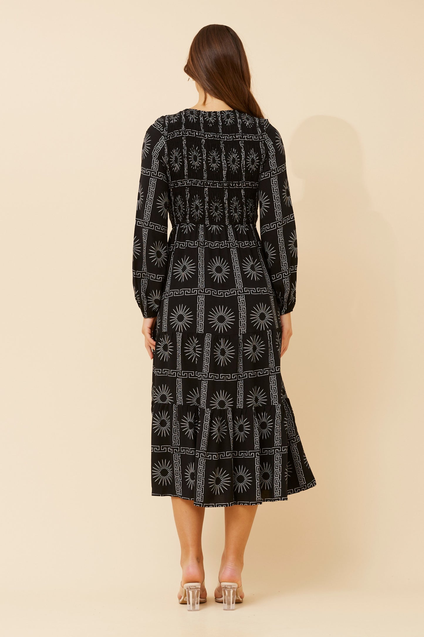 Colette Tiered Dress D734152 Black