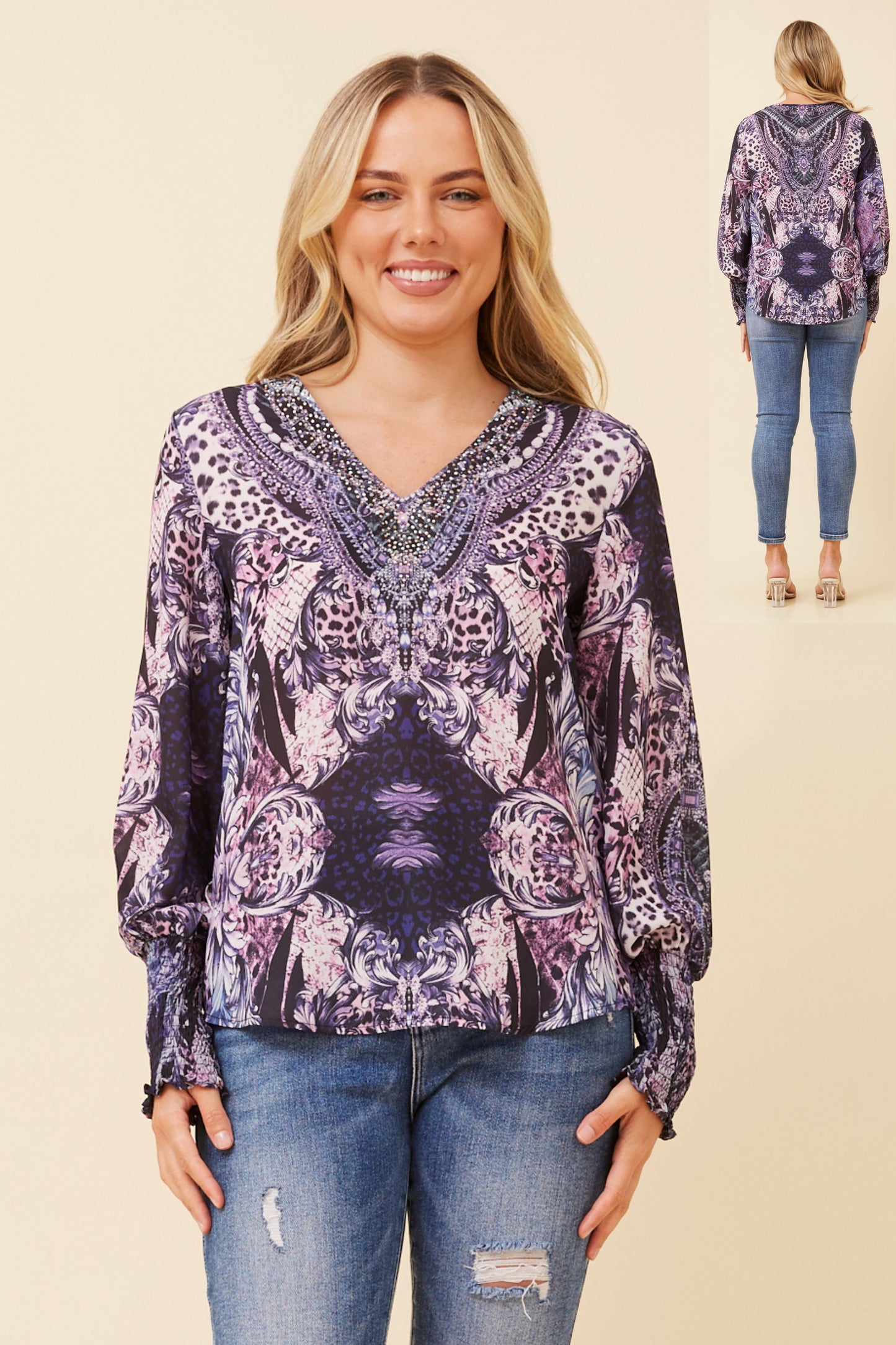 Belina Floral Blouse T520931