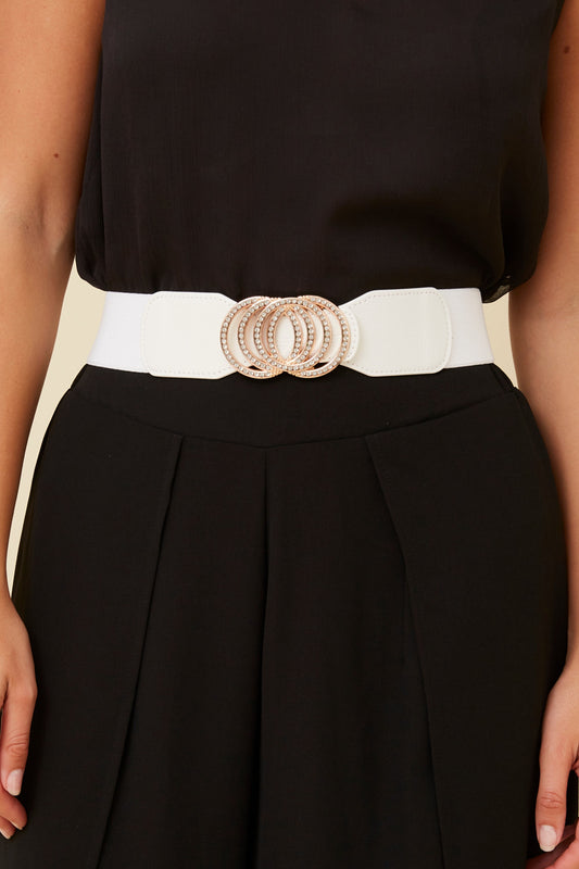 Buckle Belt - White BE521867