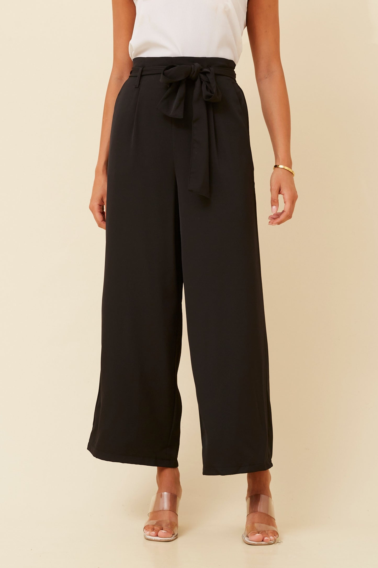 Nola Paper Bag Pants P521998 Black