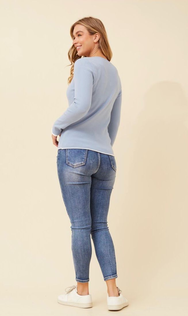 Zela Knit Pullover KP522533 Blue