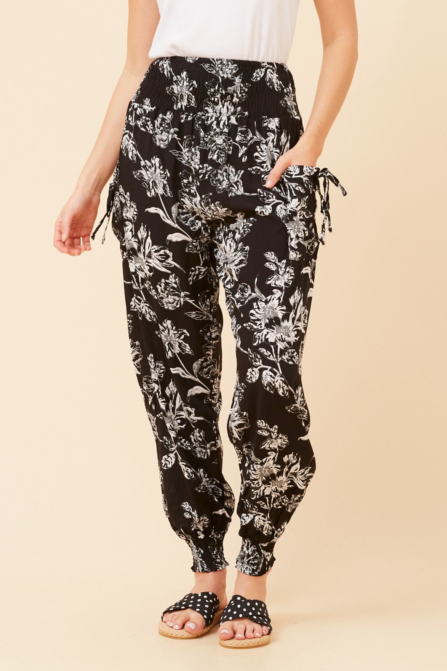 Floral Printed Harem Pants -  P523471