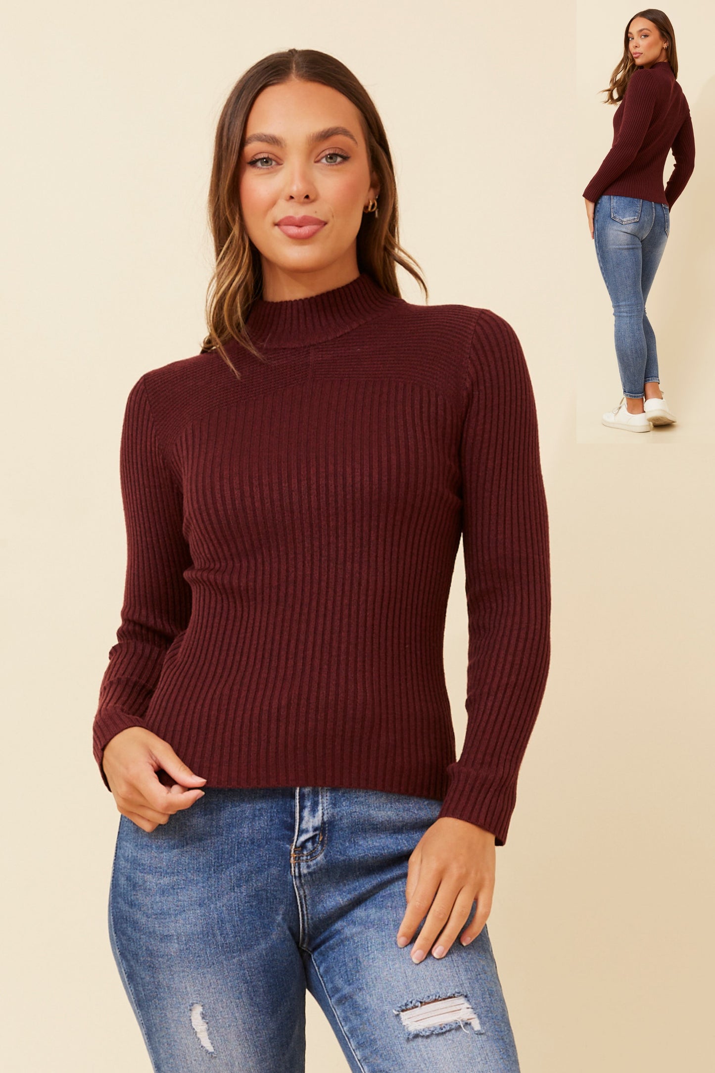 Alba Knit Jumper KP508787 Port