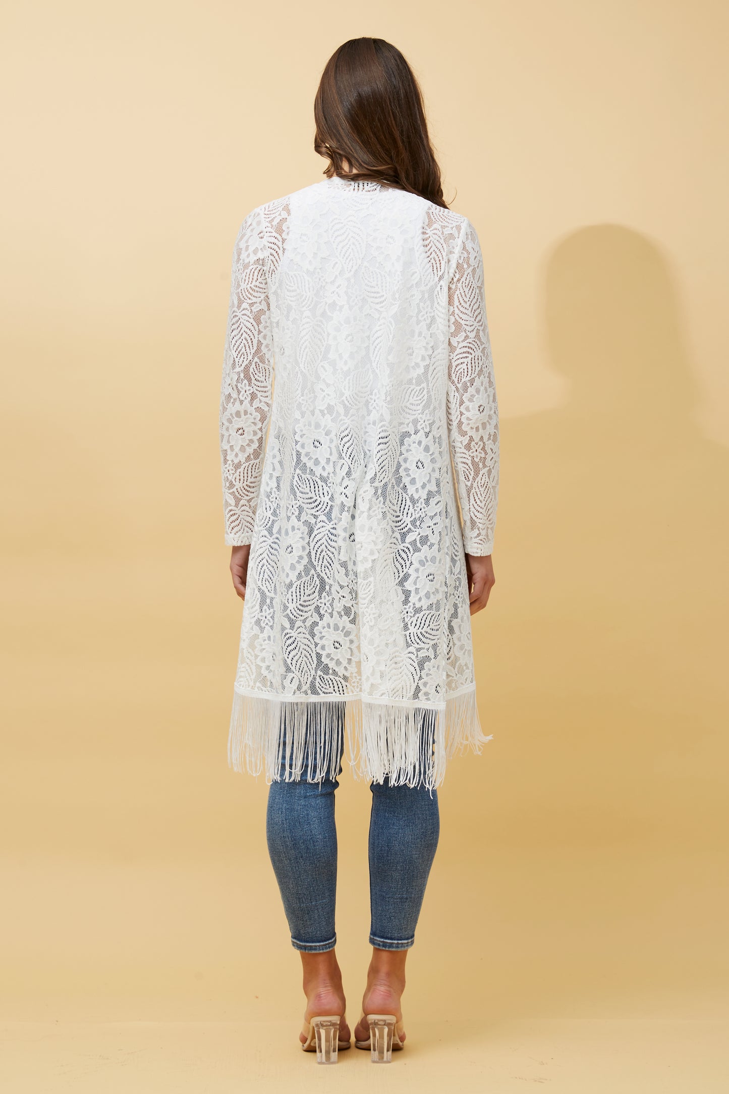 Camilia Lace Cardigan White C732082