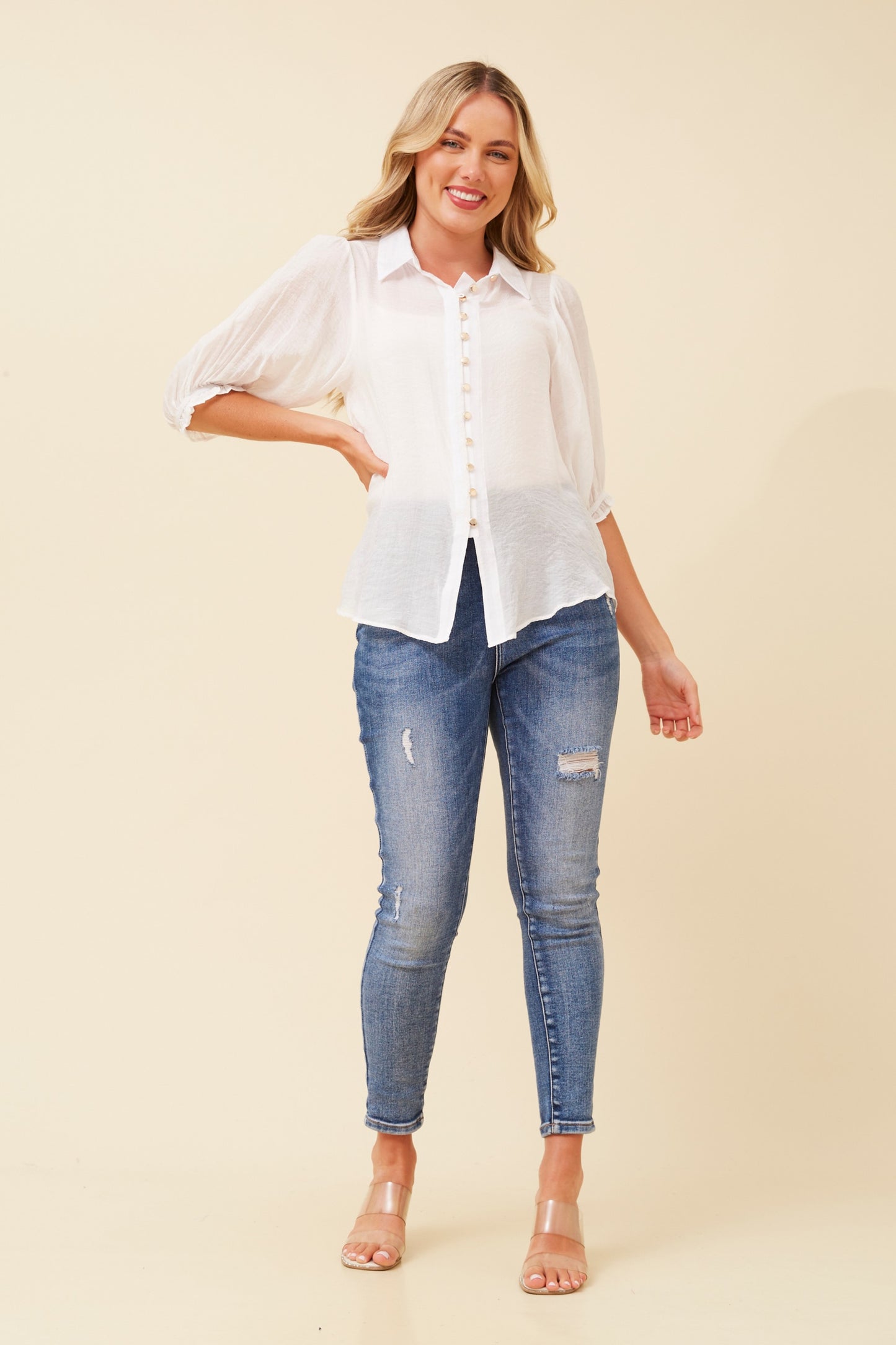 Jessica Front Detail Blouse