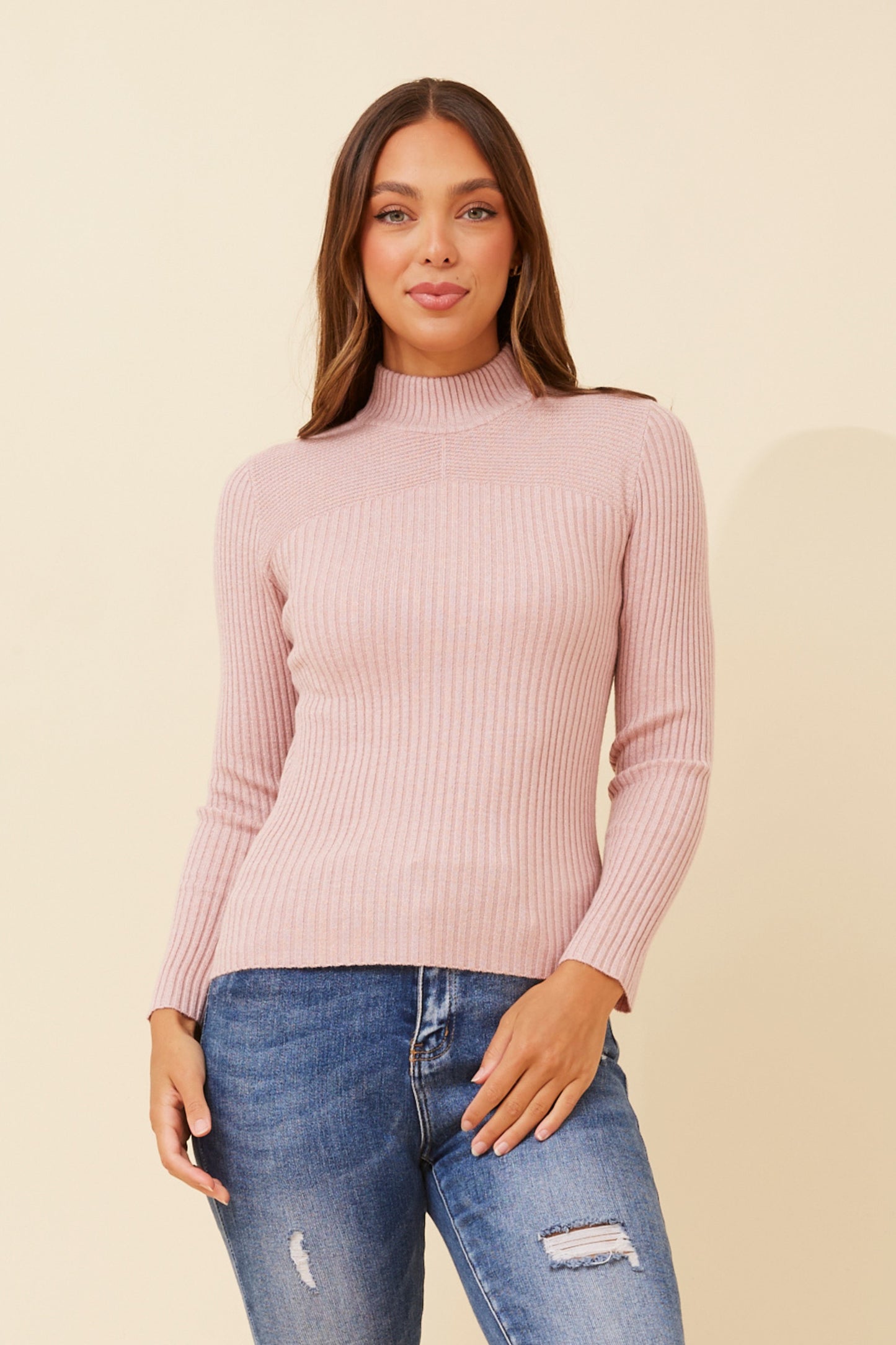 Alba Knit Jumper - Mistry Rose KP508787