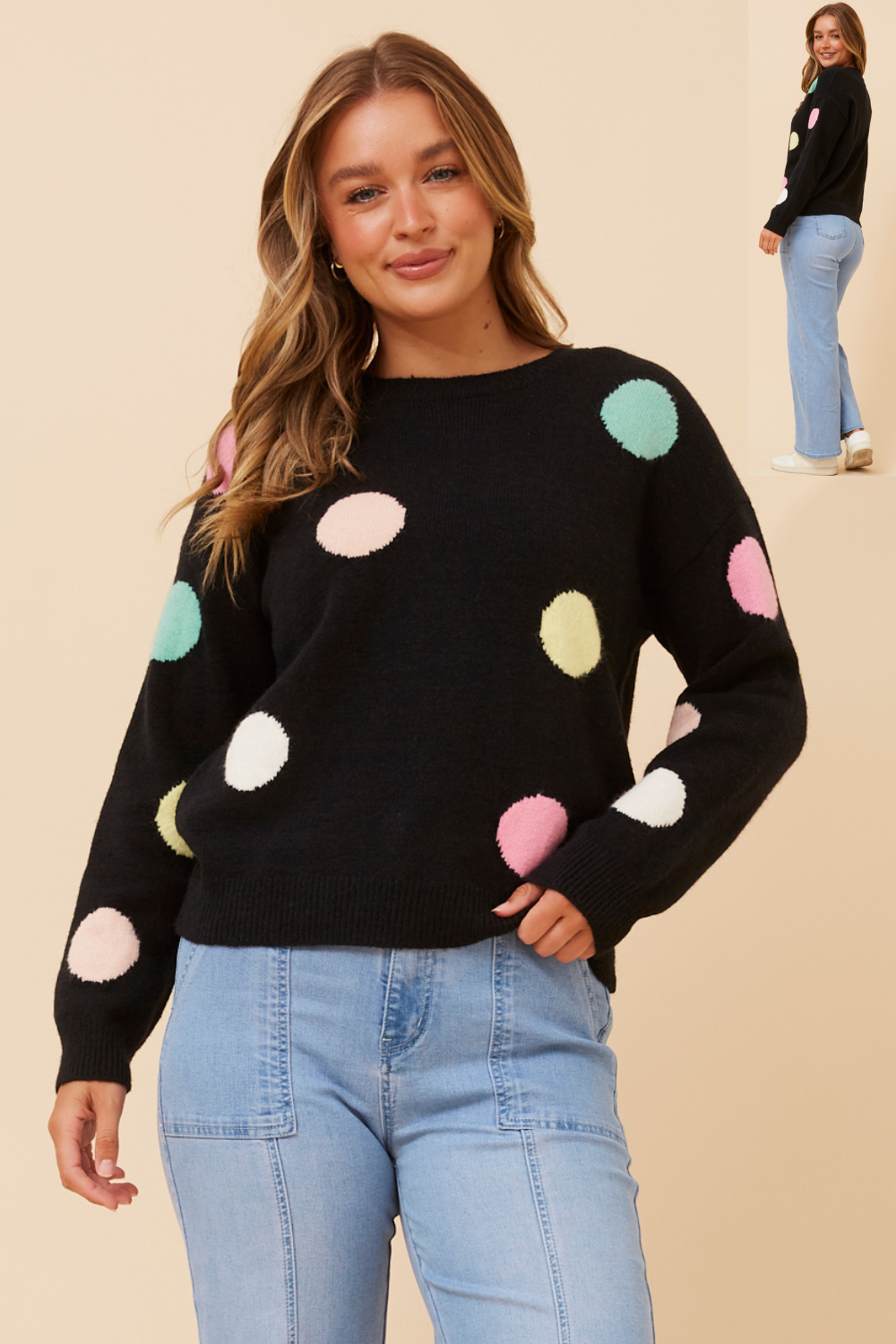 Florance Colourful Polkadot Jumper KP178871